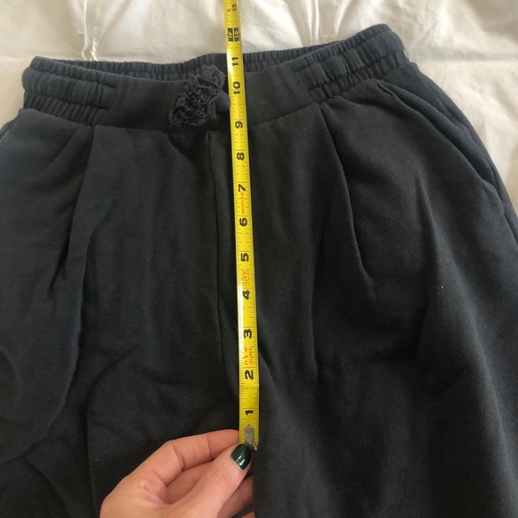 Zara Cropped Cotton Casual Pants w/ Drawstring Waist Gray Size XS - Picture 6 of 7